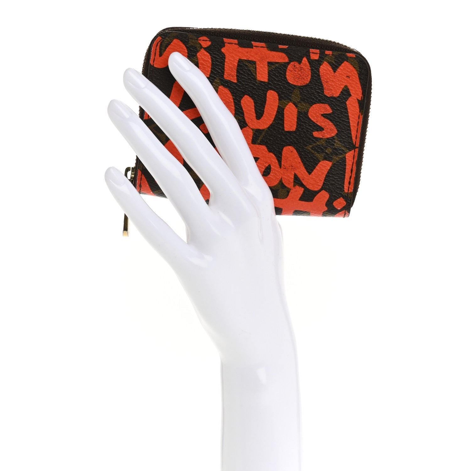 Monogram Graffiti Zippy Coin Purse Orange