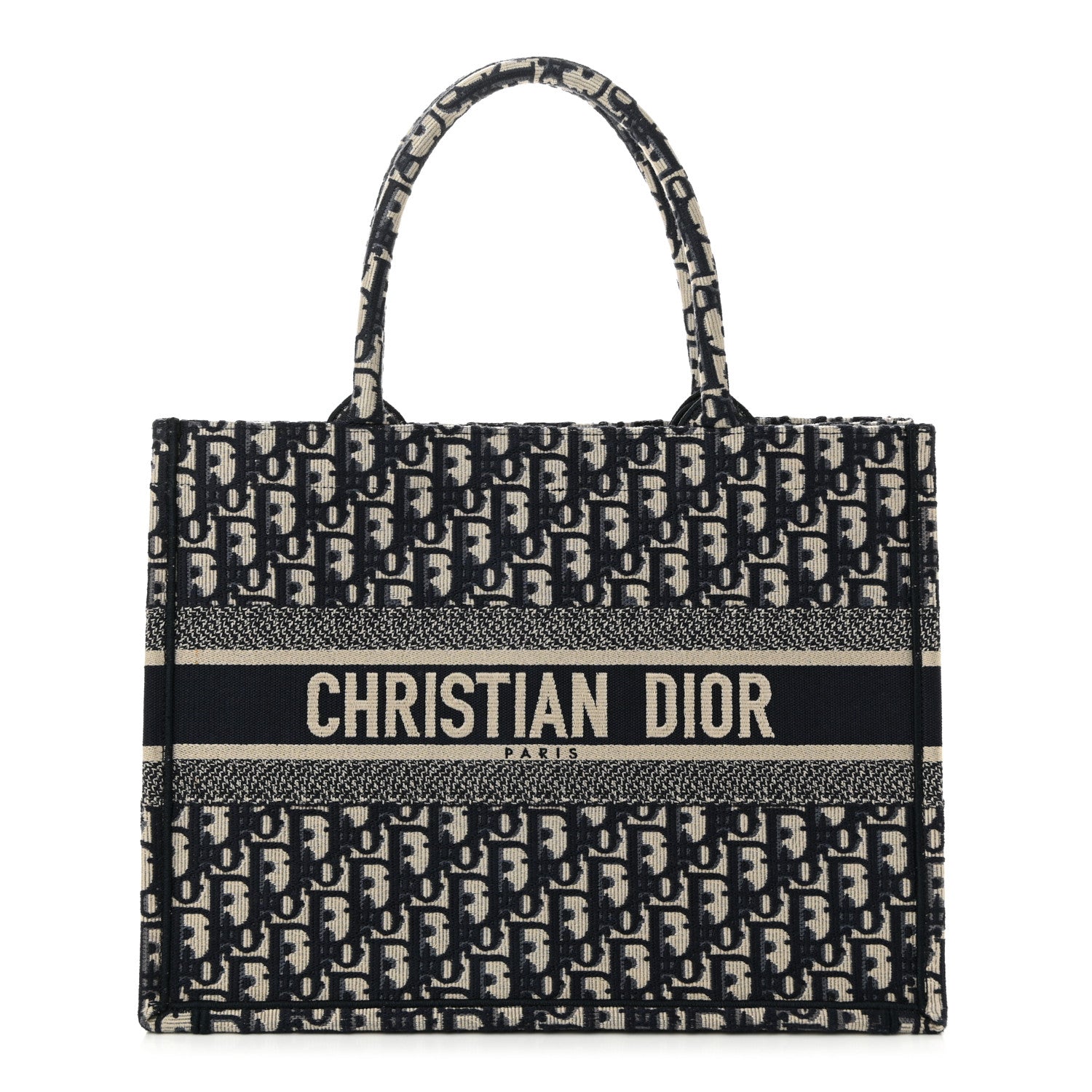 Oblique Medium Book Tote Blue Multicolor