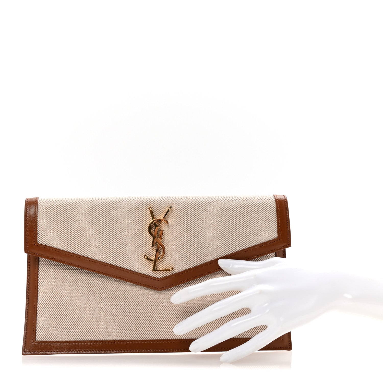 Canvas Uptown Pouch Natural Beige Brick