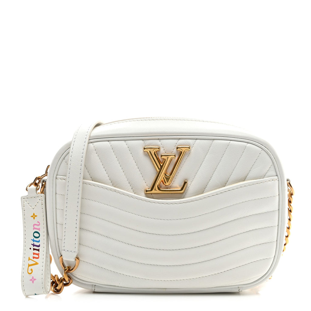 Calfskin New Wave Camera Bag White