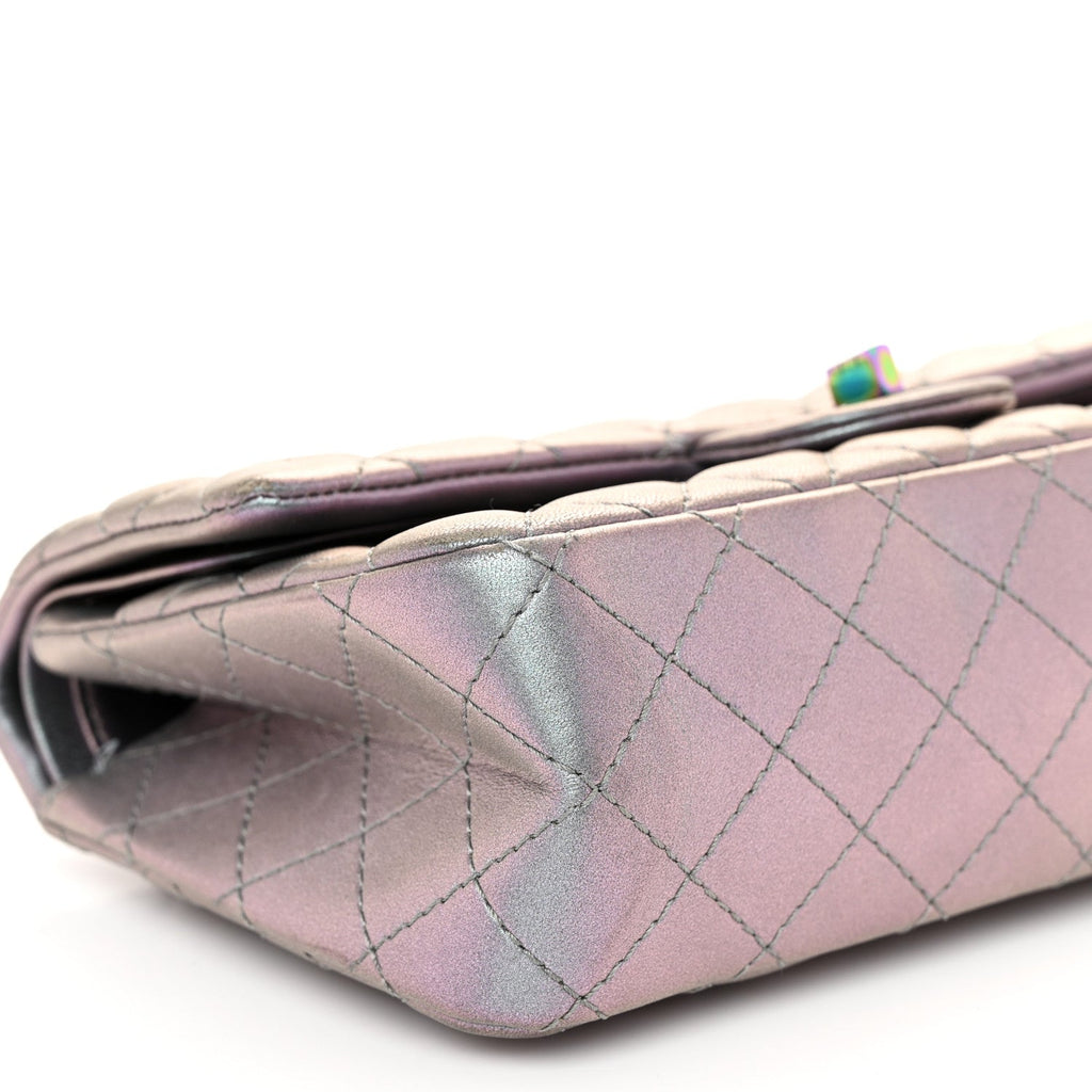 Iridescent Lambskin Quilted 2.55 Reissue 225 Flap Light Purple
