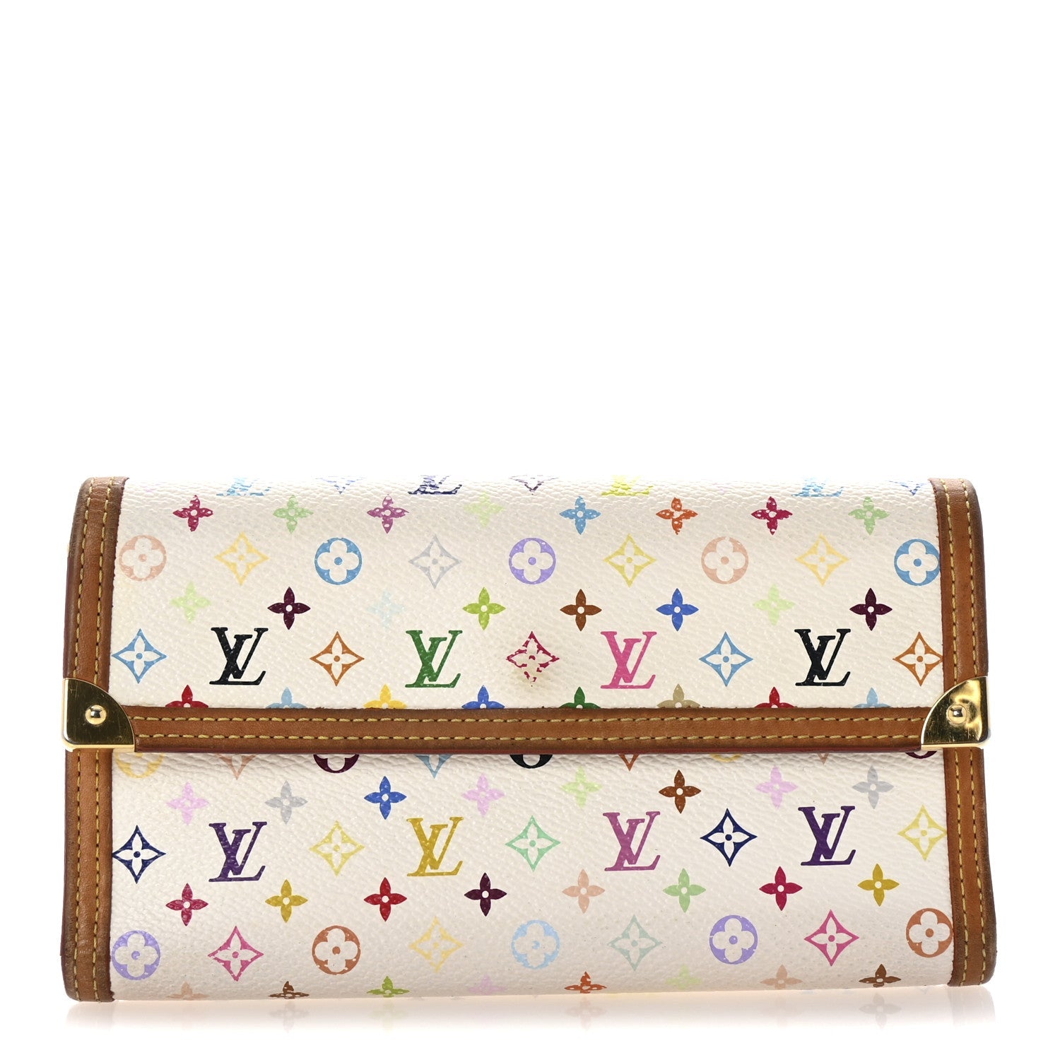 Monogram Multicolor Porte Tresor International Wallet White