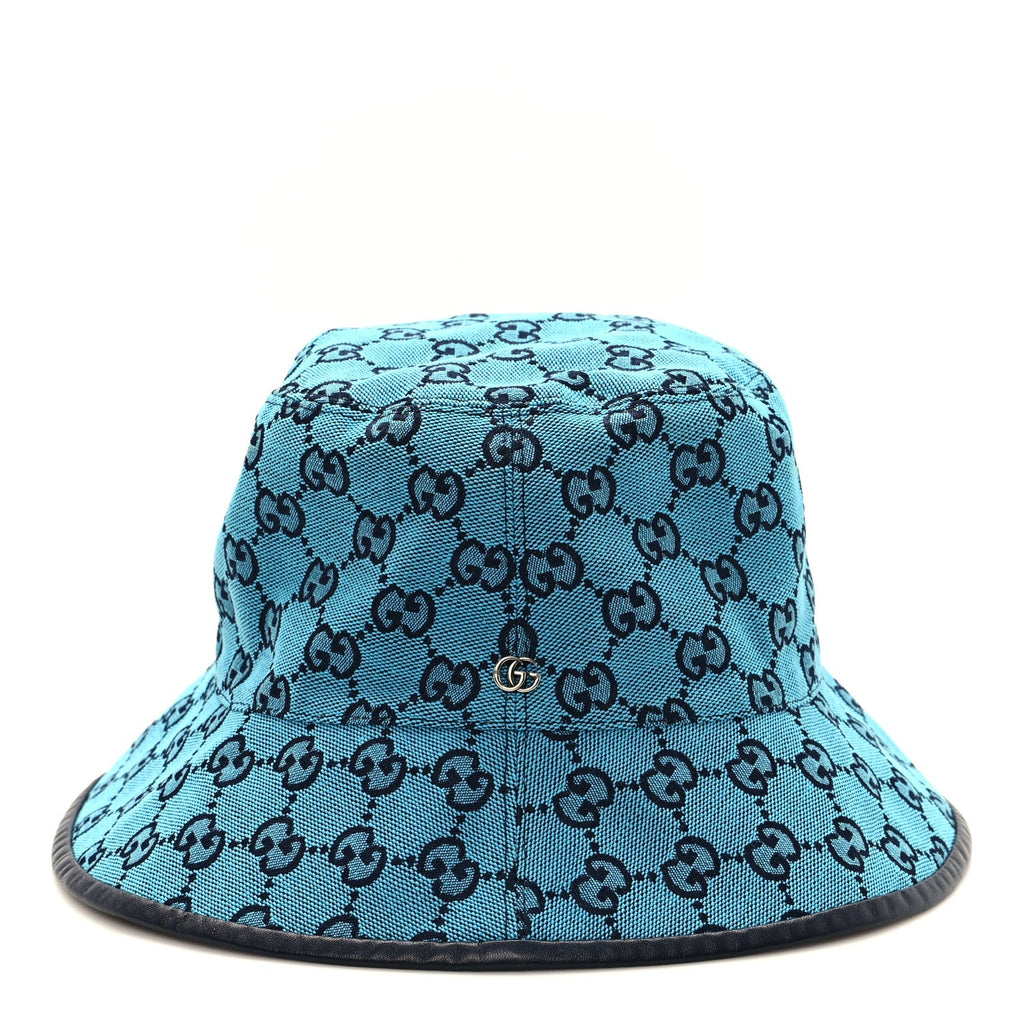 Monogram Multicolor New Sakai Calfskin Bob Malibu Bucket Hat L Light Blue