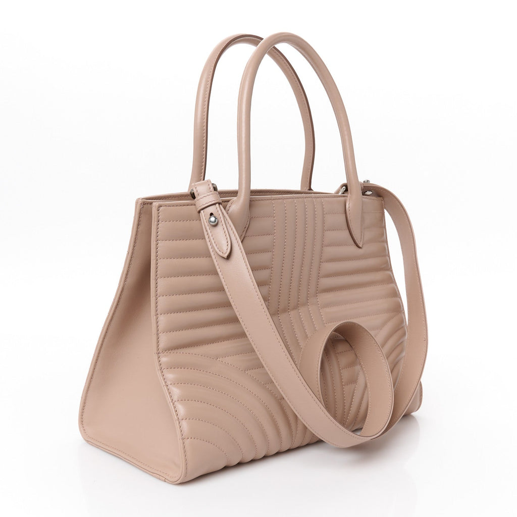 Soft Calfskin Impunture Diagramme Tote Cipria