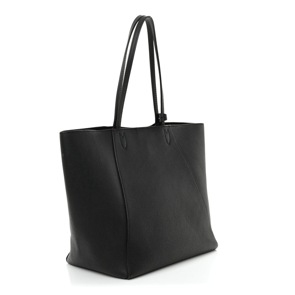 Calfskin Lockme Cabas  Black