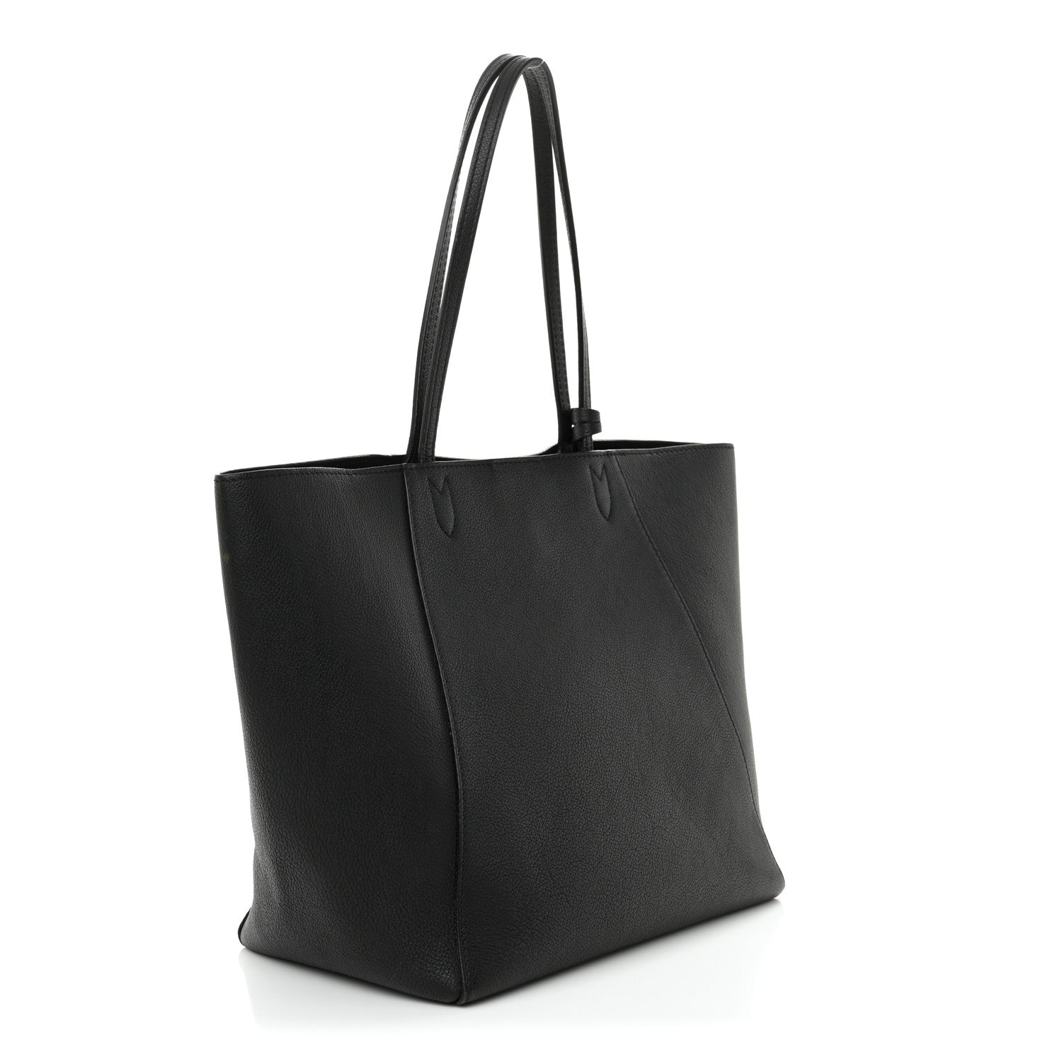 Calfskin Lockme Cabas  Black