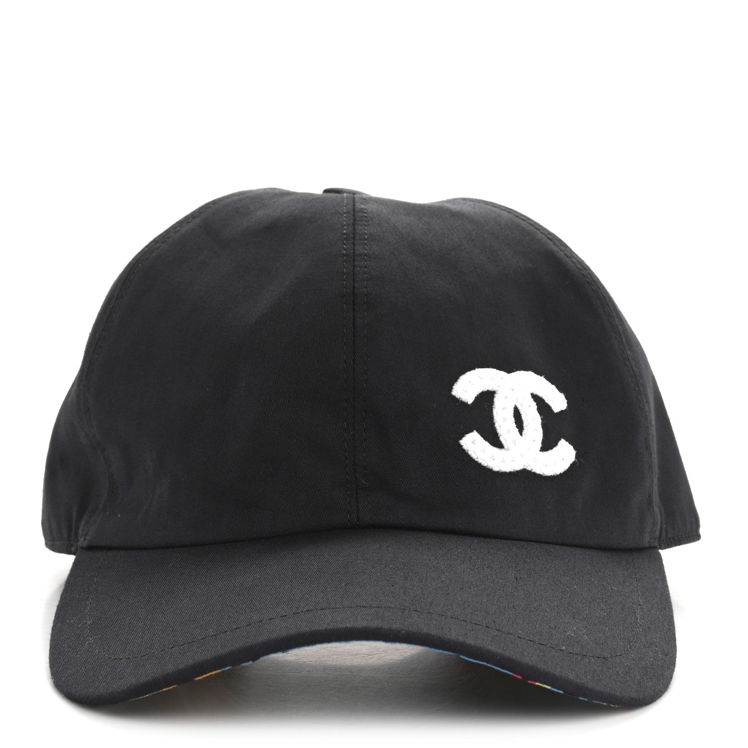 Cotton Sequin CC Cap Hat Black
