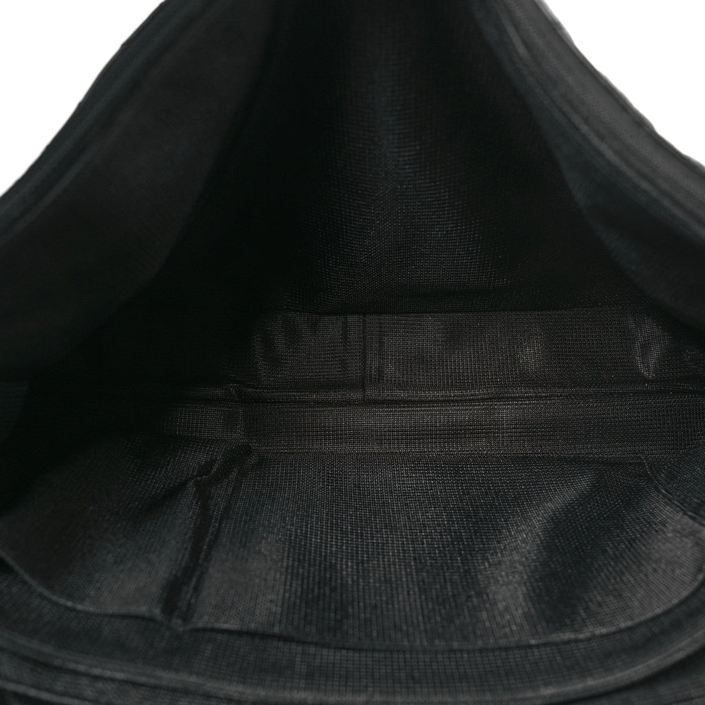 Calfskin Quilted XXL Travel Flap Bag Black