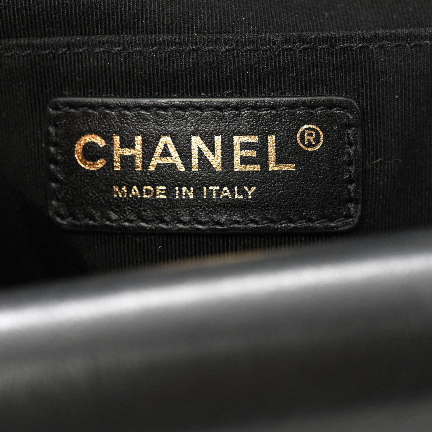 Calfskin Quilted Triple Flap Black
