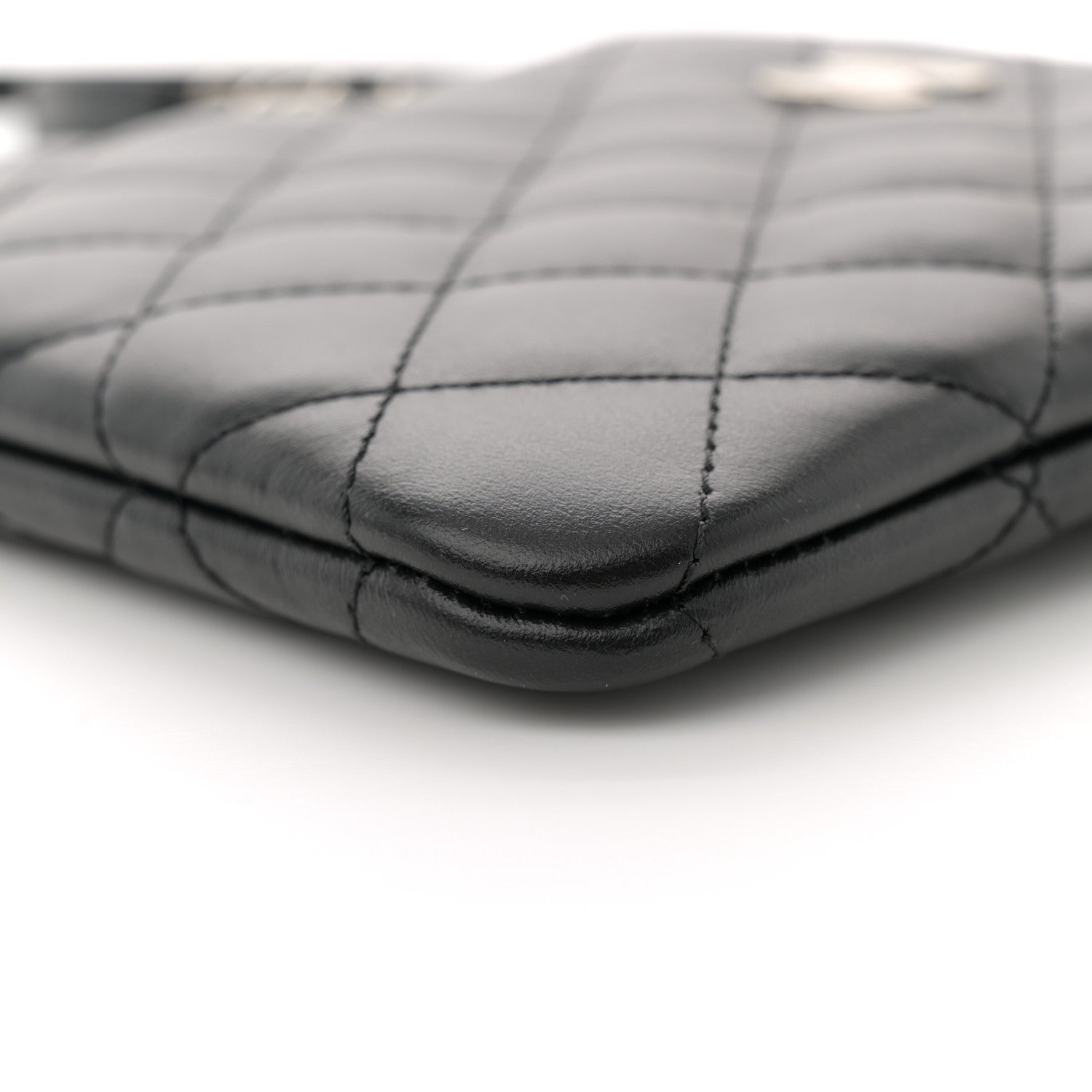Lambskin Quilted Crossbody Bag Black
