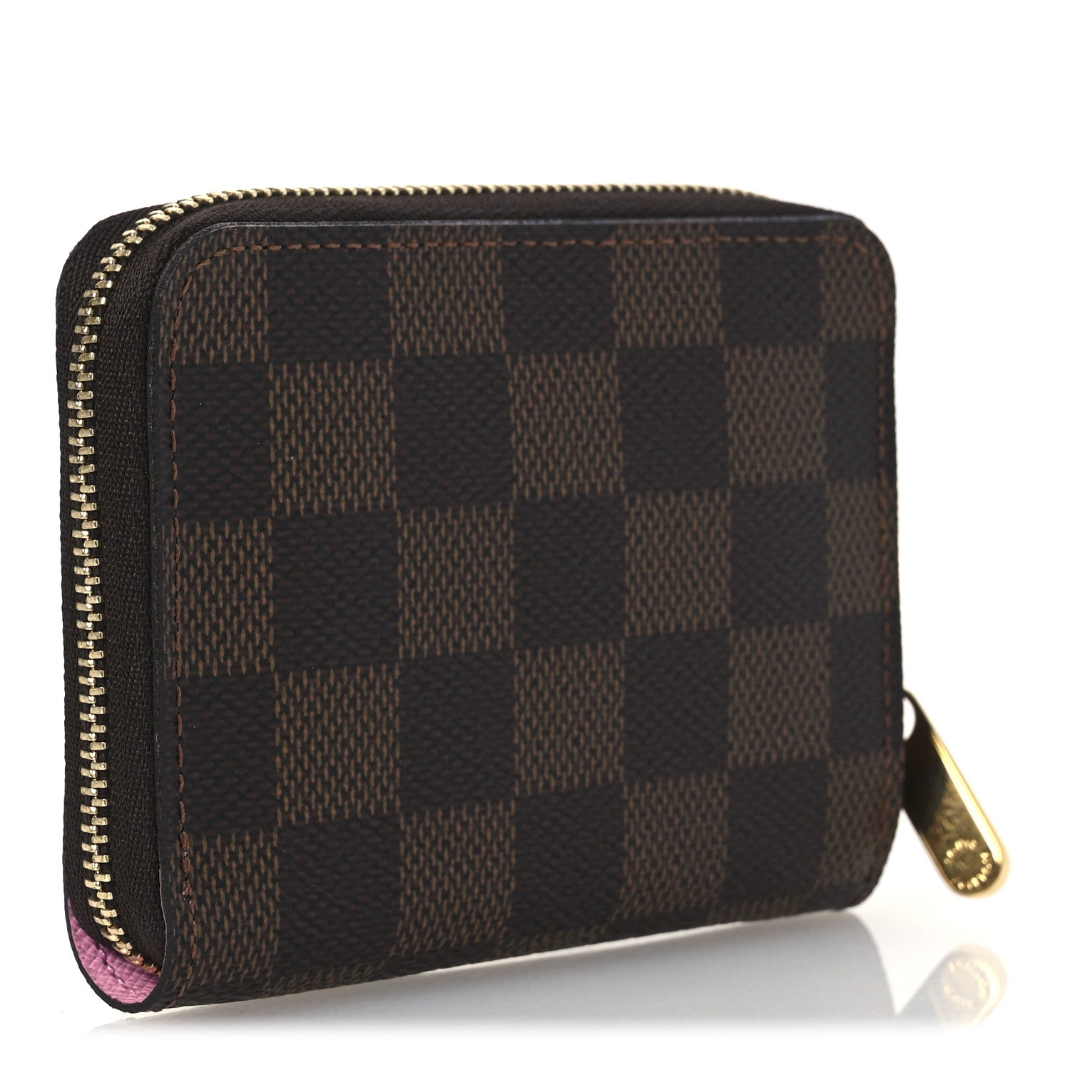 Damier Ebene 2022 Christmas Animation Paris Zippy Coin Purse Pink
