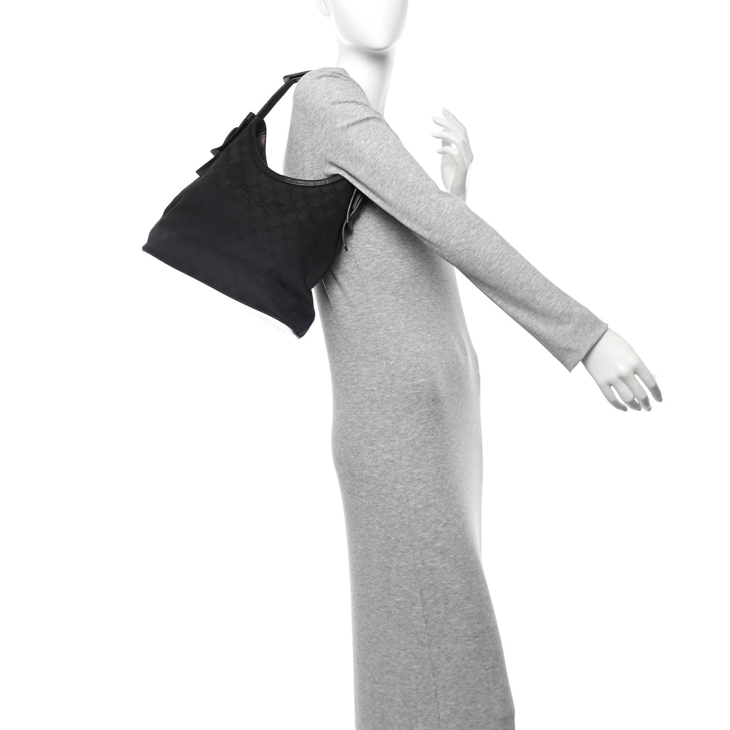 Monogram Small Hobo Black