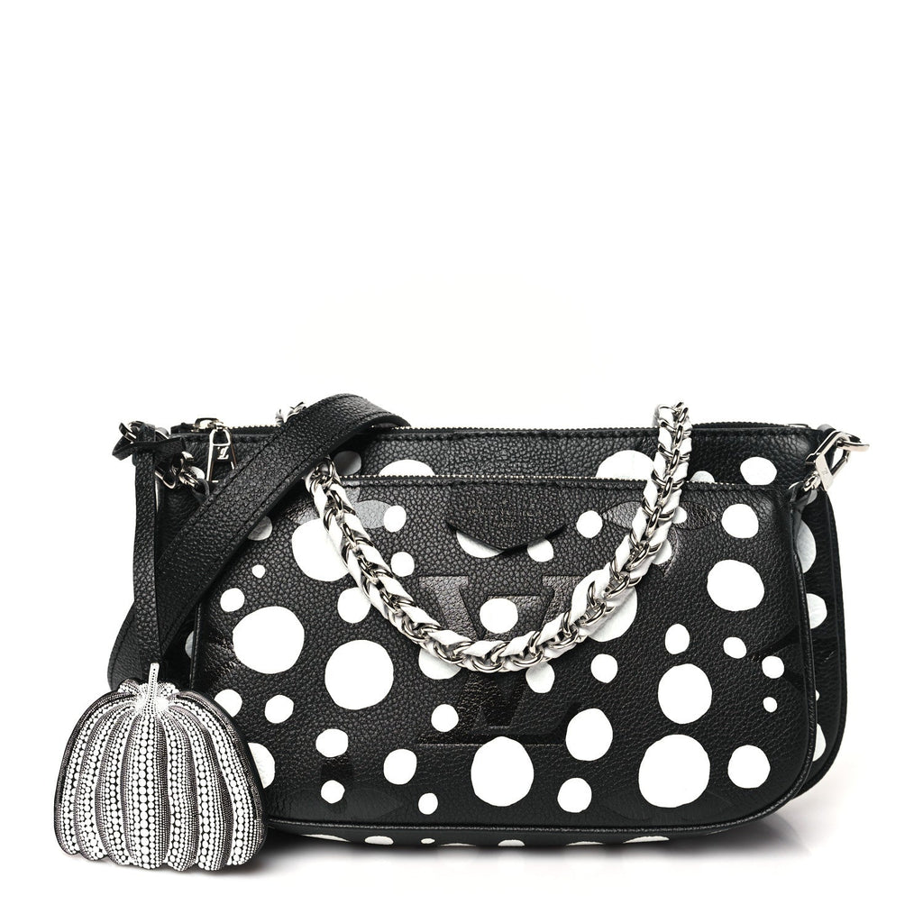 LV X YK Empreinte Multi Pochette Accessories Black White