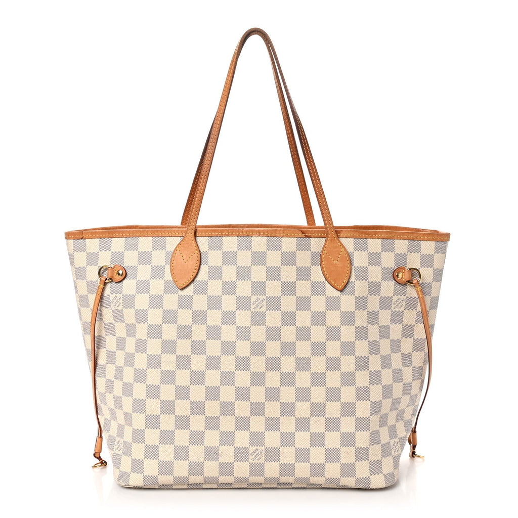 Damier Azur Neo Neverfull MM Rose Ballerine
