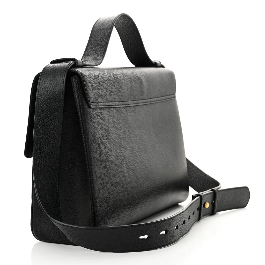 Calfskin GG Marmont Messenger Bag Black