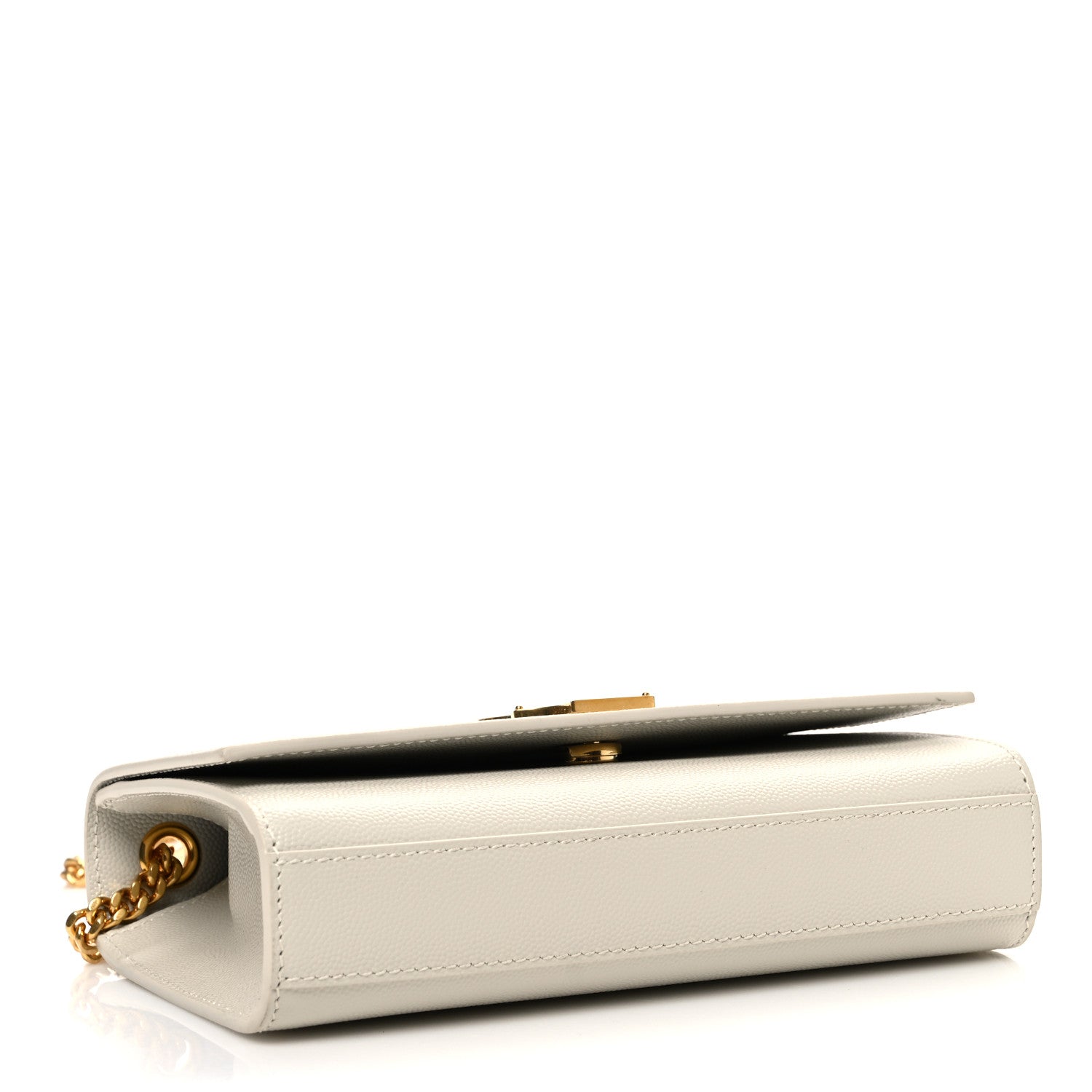 Grain De Poudre Small Monogram Kate Satchel Crema Soft