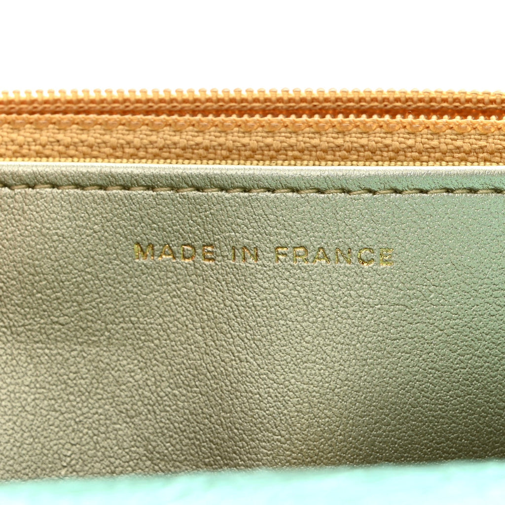 Metallic Goatskin Quilted 2.55 Reissue Wallet on Chain WOC Multicolor