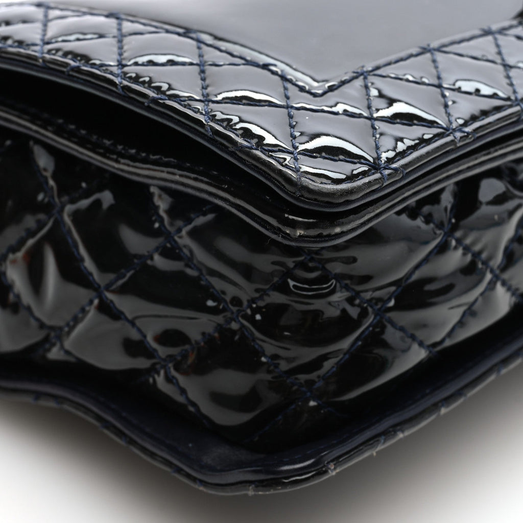 Patent New Medium Boy Reverso Flap Black
