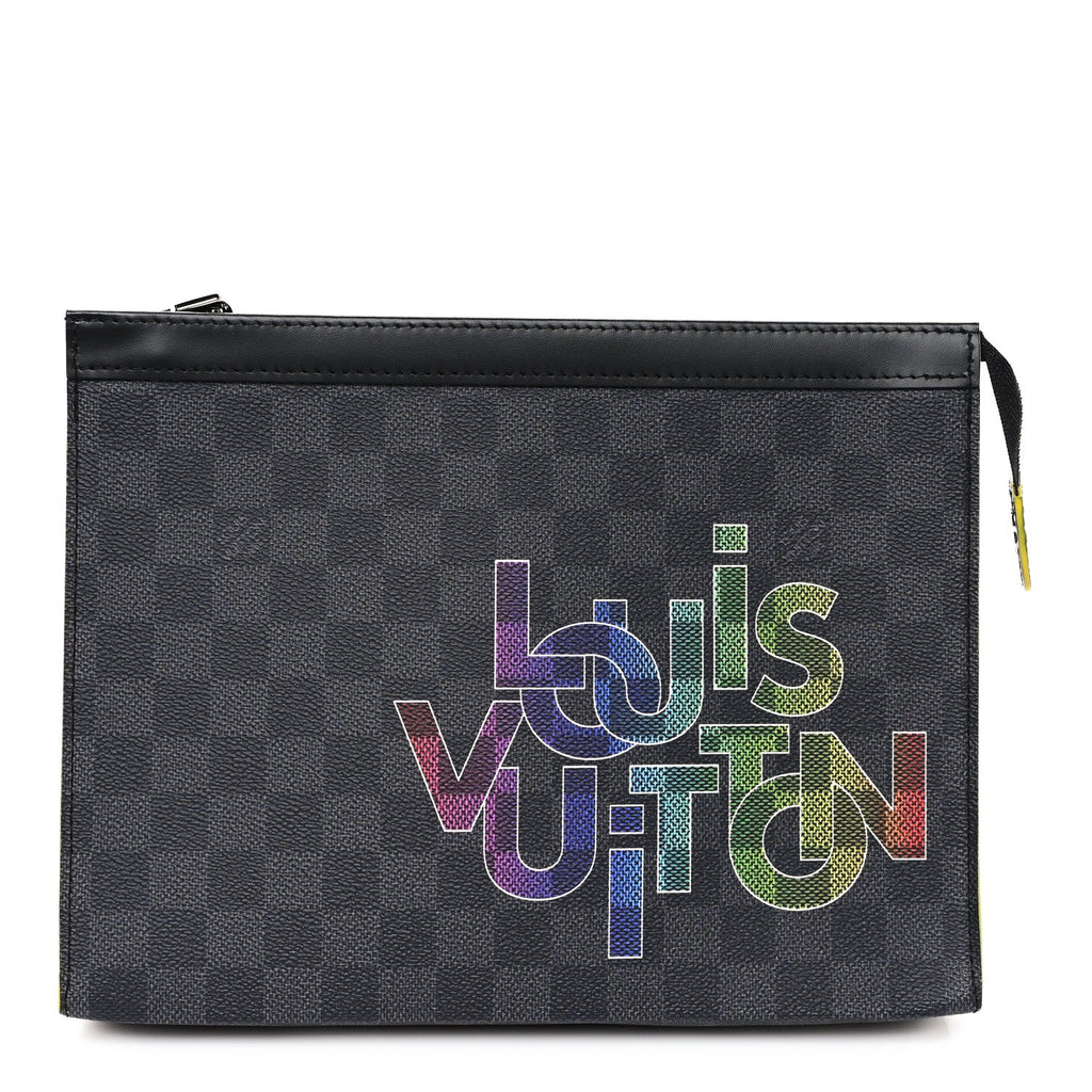 Damier Graphite Pochette Voyage MM  Yellow