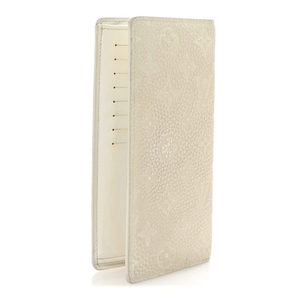 Taurillon Monogram Brazza Wallet White