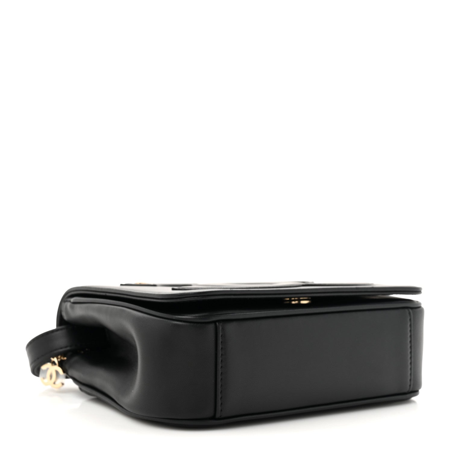 Lambskin CC Mania Flap Bag Black