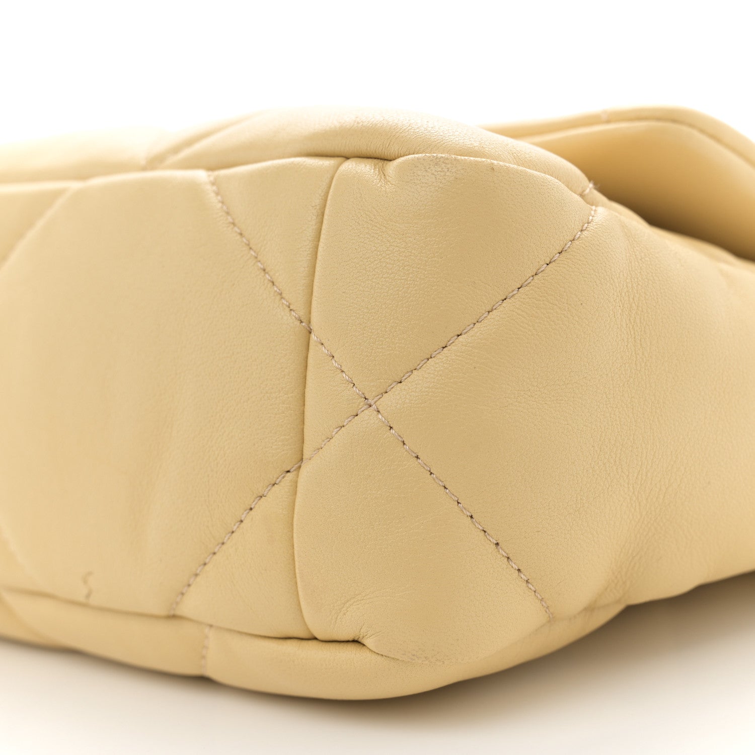 Lambskin Quilted Medium Chanel 19 Flap Yellow