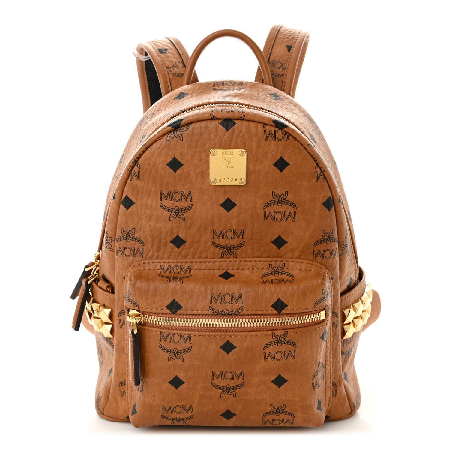 Visetos Side Stud Mini Stark Backpack Cognac