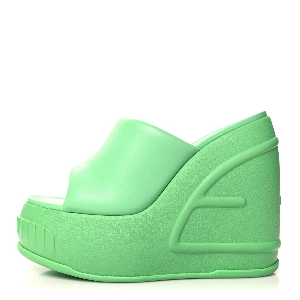 Nappa Fashion Show Platform 140mm Slide Sandals 38 Bouquet