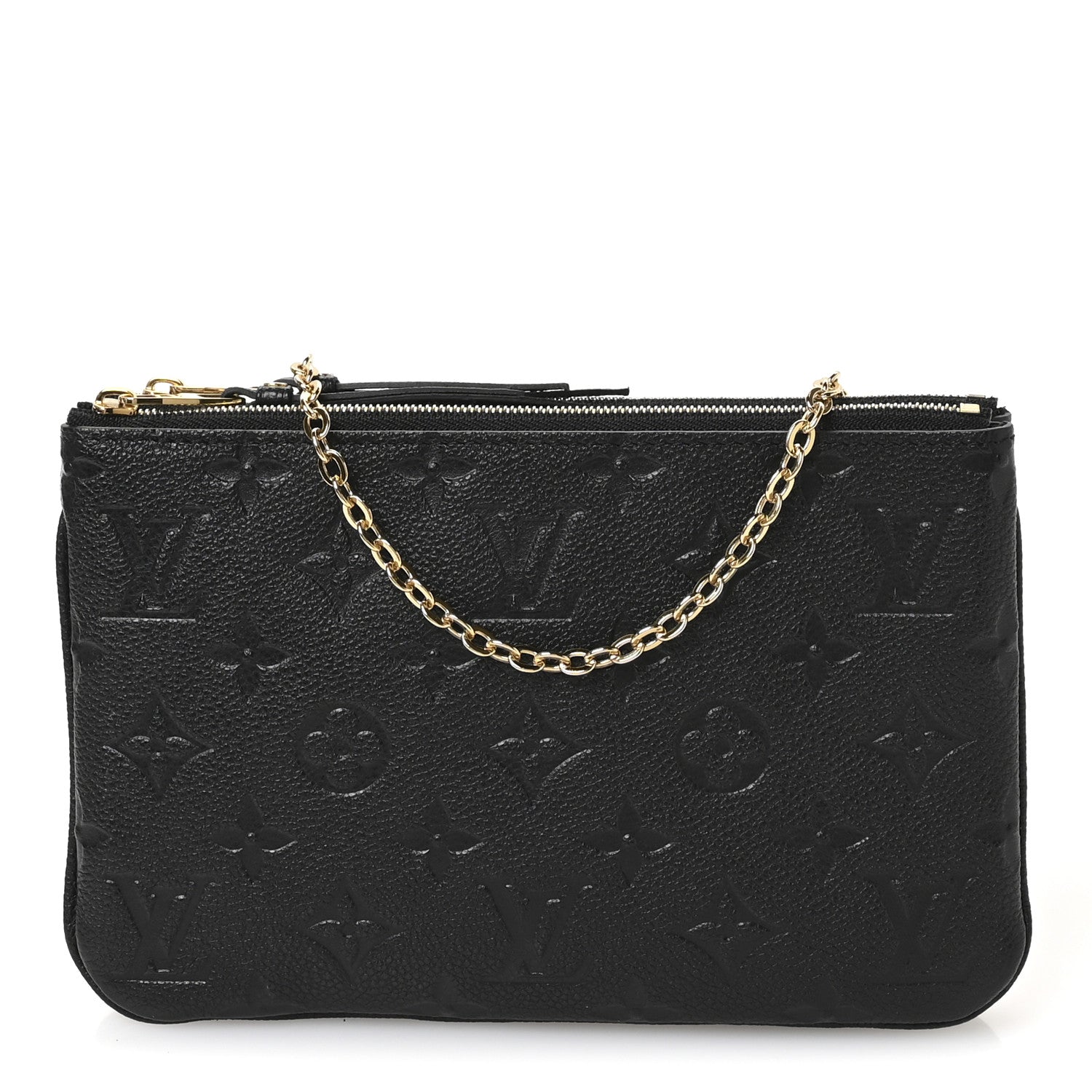 Empreinte Double Zip Pochette Black