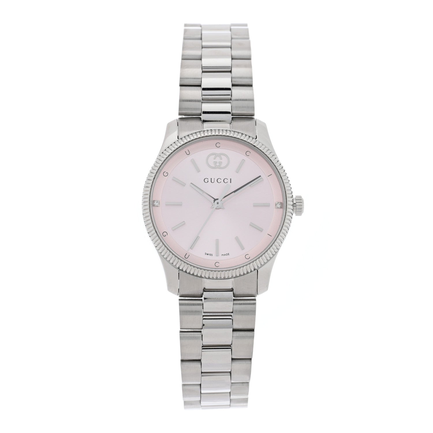 Stainless Steel Diamond 29mm G-Timeless Quartz Watch Pink