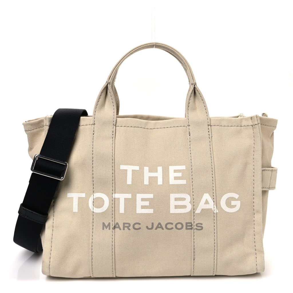 Cotton Canvas Medium The Tote Bag Beige