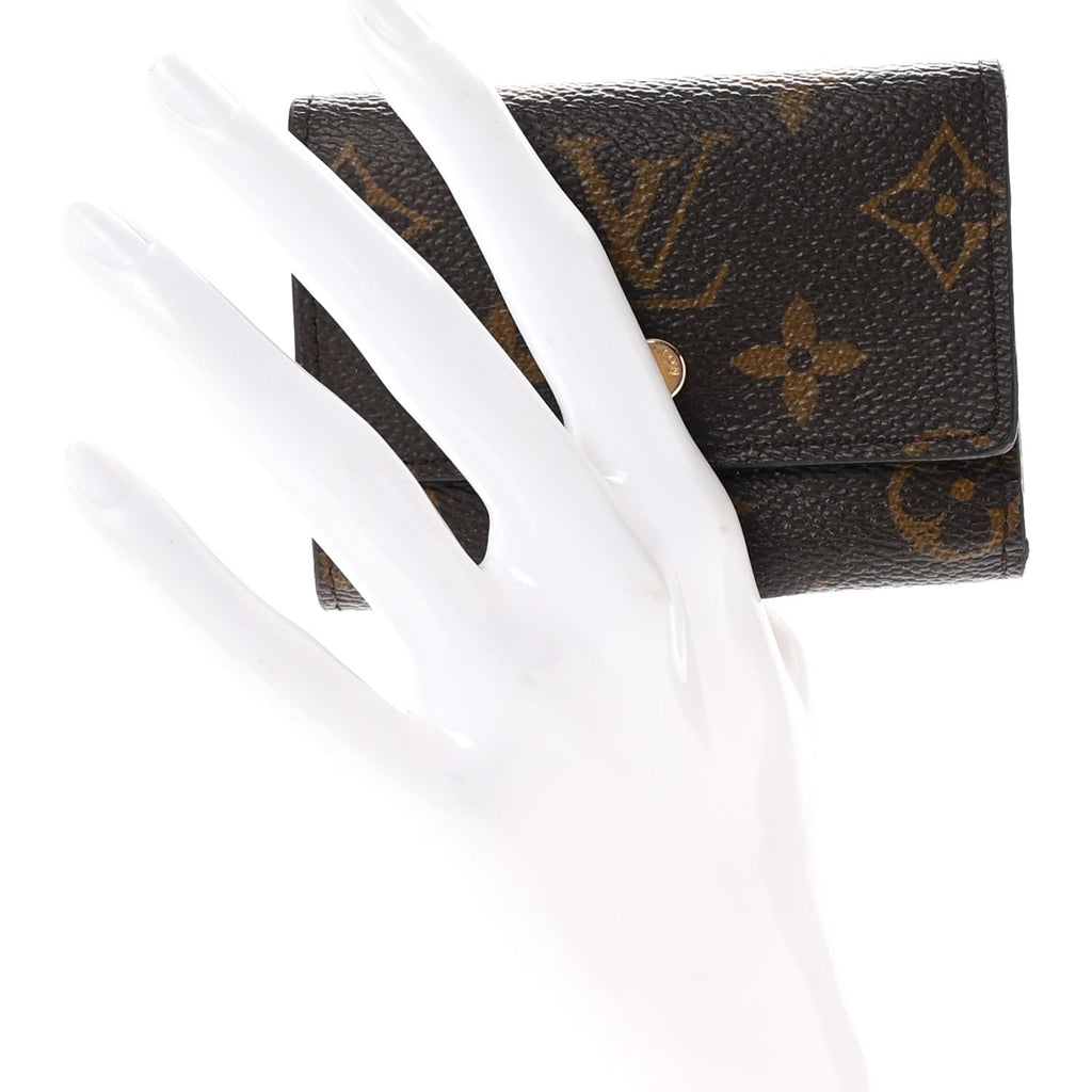 Monogram Micro Wallet Fuchsia