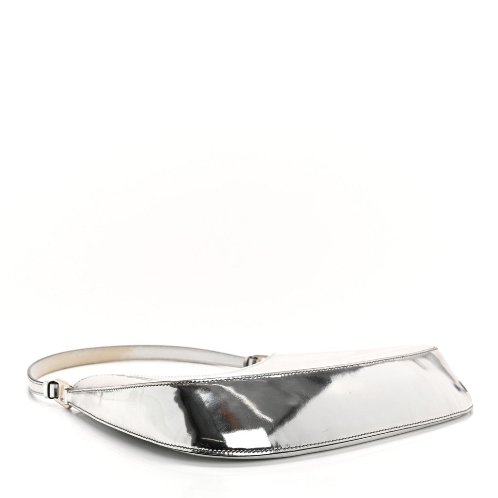 Spazzolato Cleo Shoulder Bag Argento