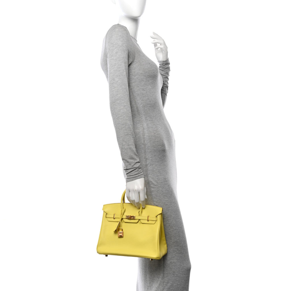 Epsom Birkin 25 Lime