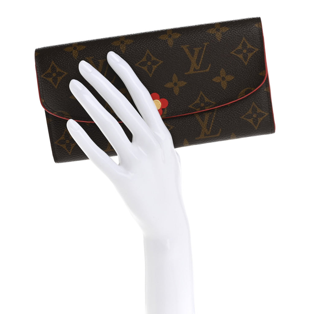 Monogram Bloom Flower Emilie Wallet Rouge