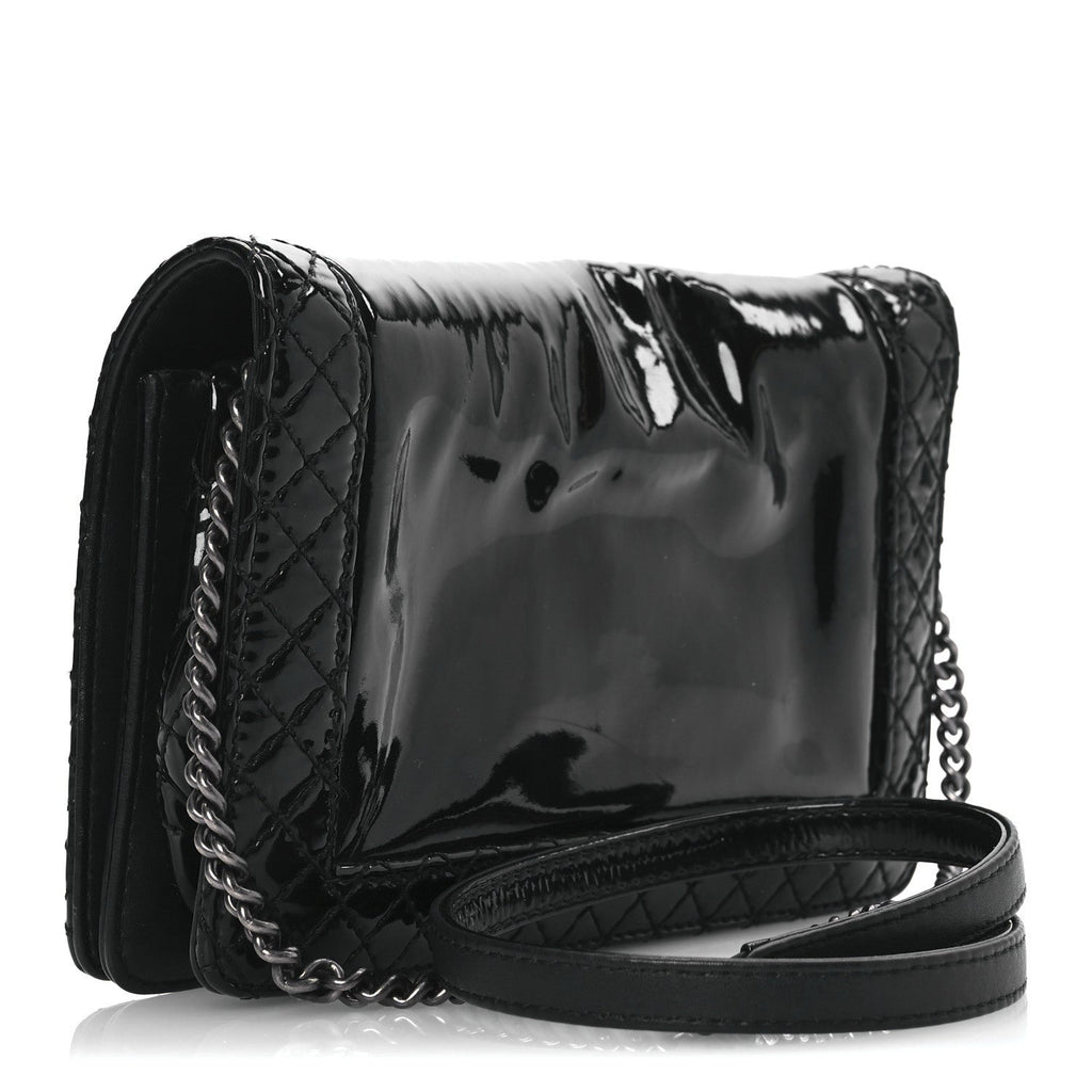 Patent Small Boy Reverso Flap Black