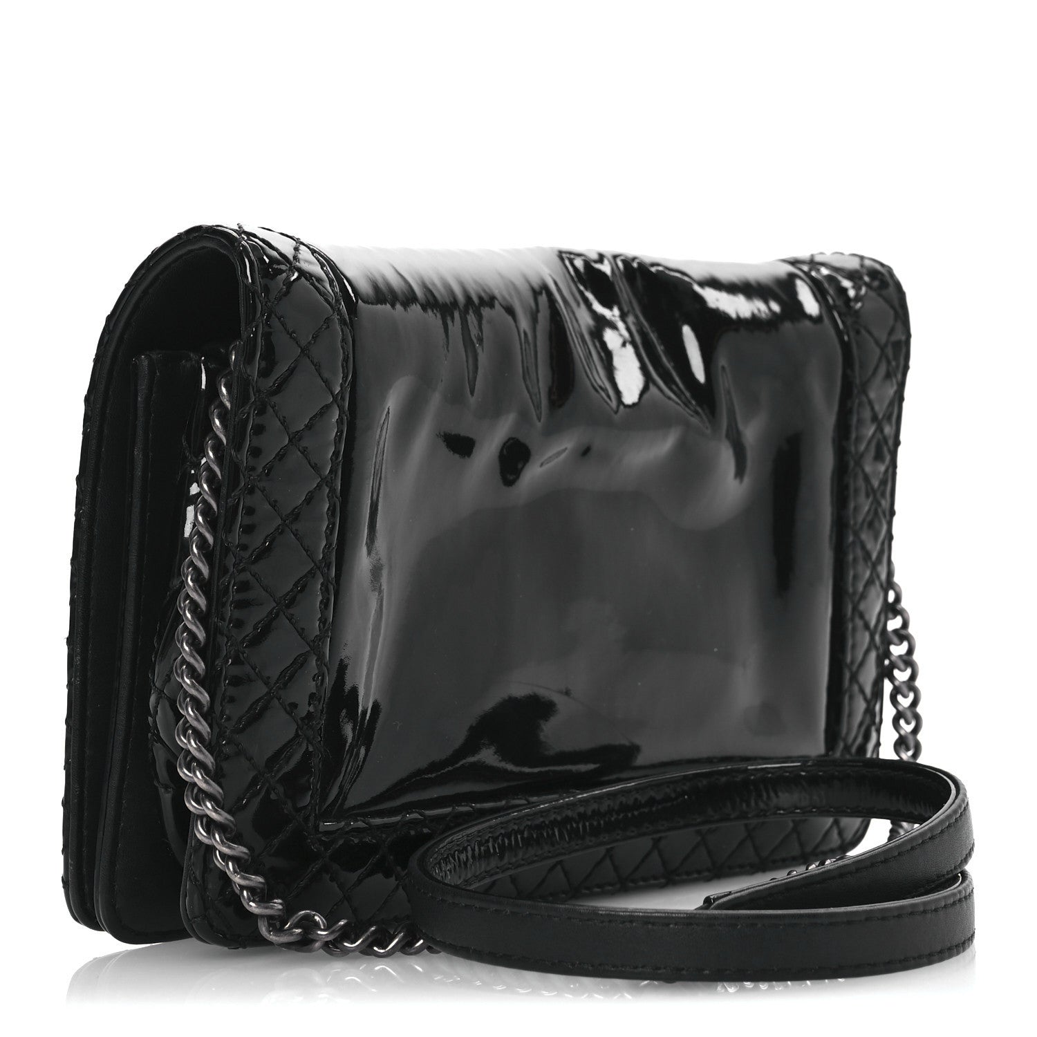 Patent Small Boy Reverso Flap Black