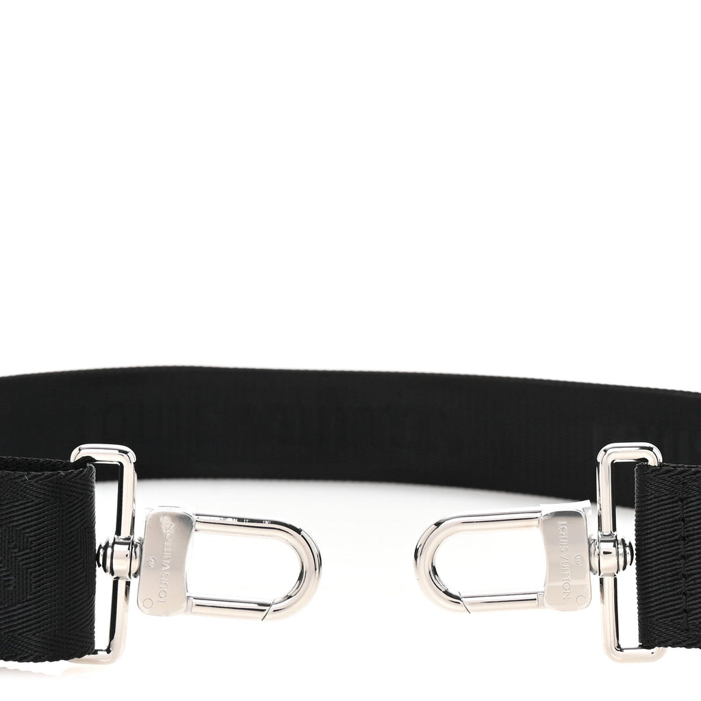Nylon Alpha Messenger Strap Black Sky Blue