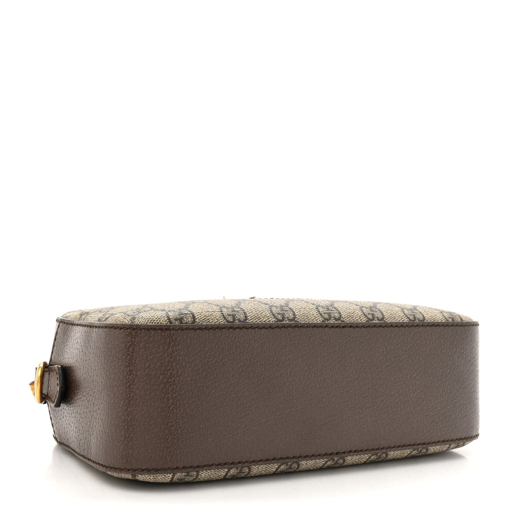 GG Supreme Monogram Web Neo Vintage Shoulder Bag Beige New Acero Crop