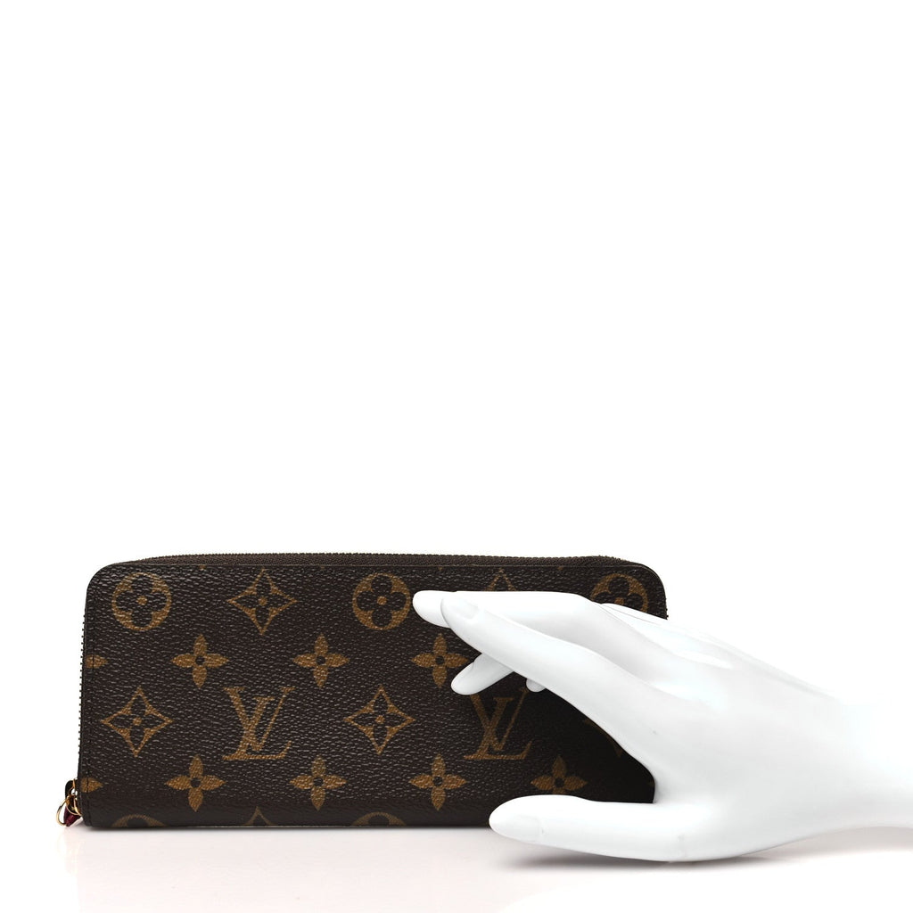 Monogram Clemence Wallet Fuchsia