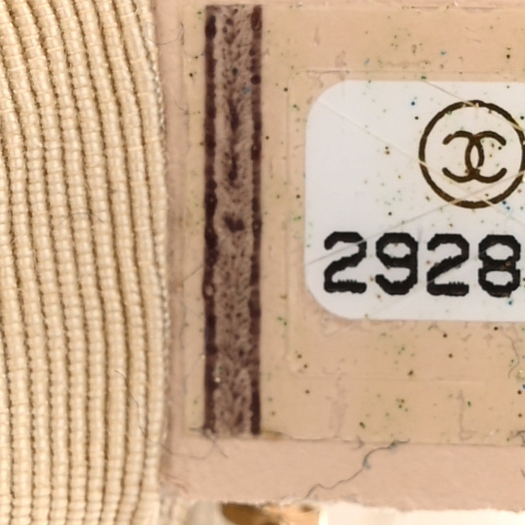 Rattan Calfskin Small Gabrielle Hobo Beige Ivory