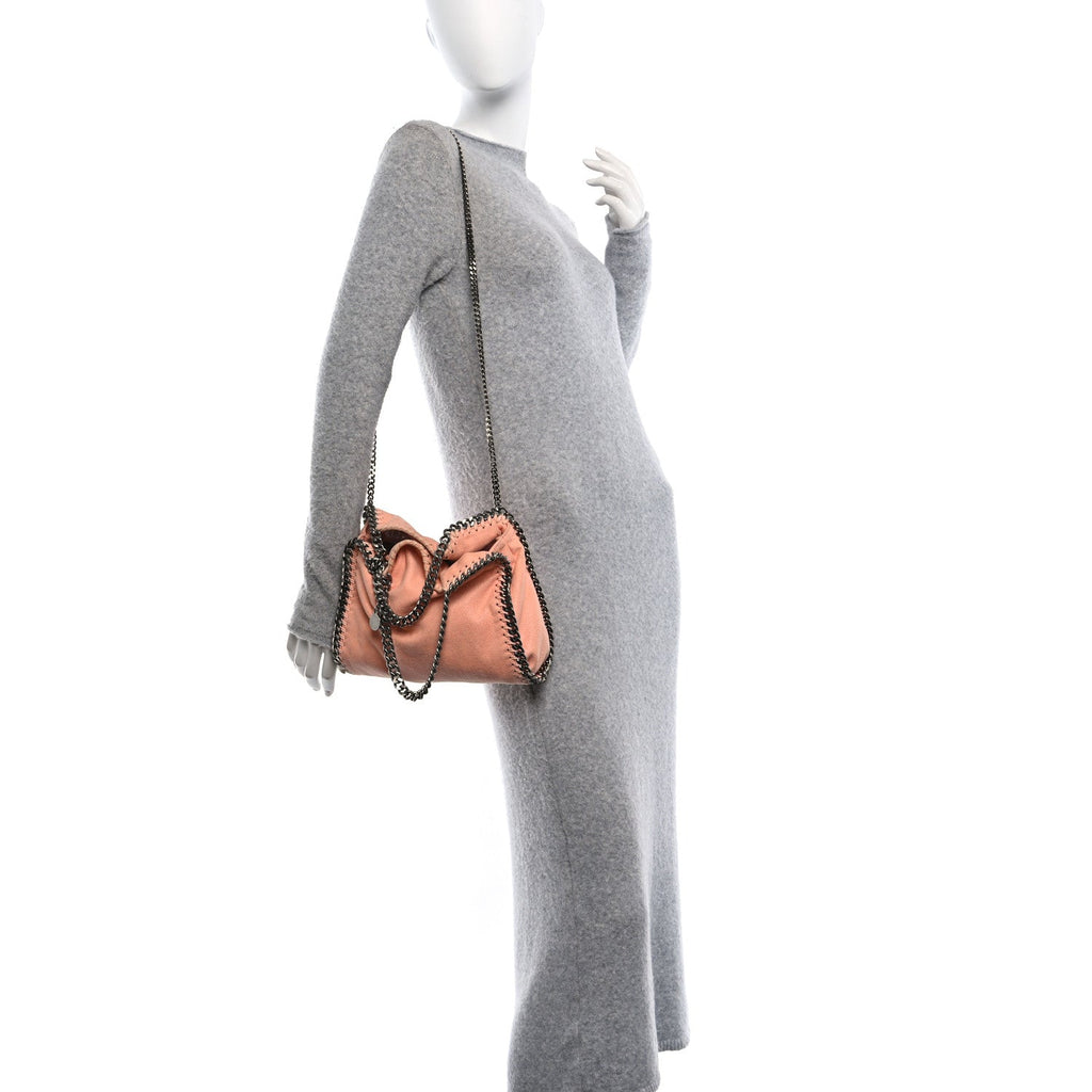 Shaggy Deer Mini Falabella Fold Over Tote Honey