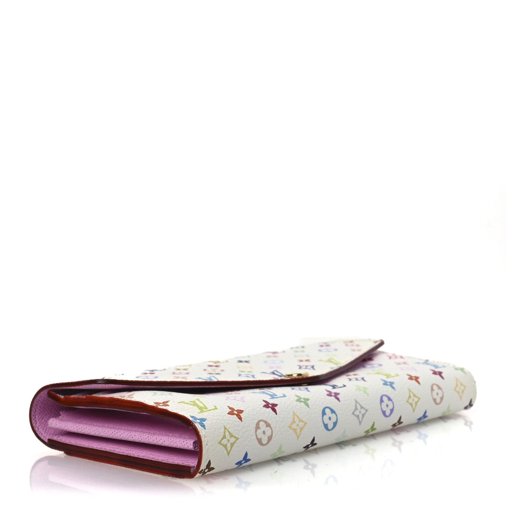 Monogram Multicolor Sarah Wallet NM White Litchi