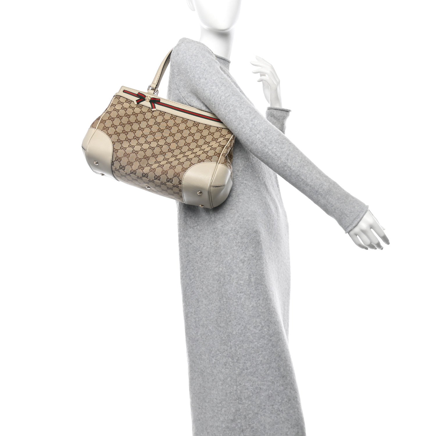 Monogram Medium Mayfair Tote Off White