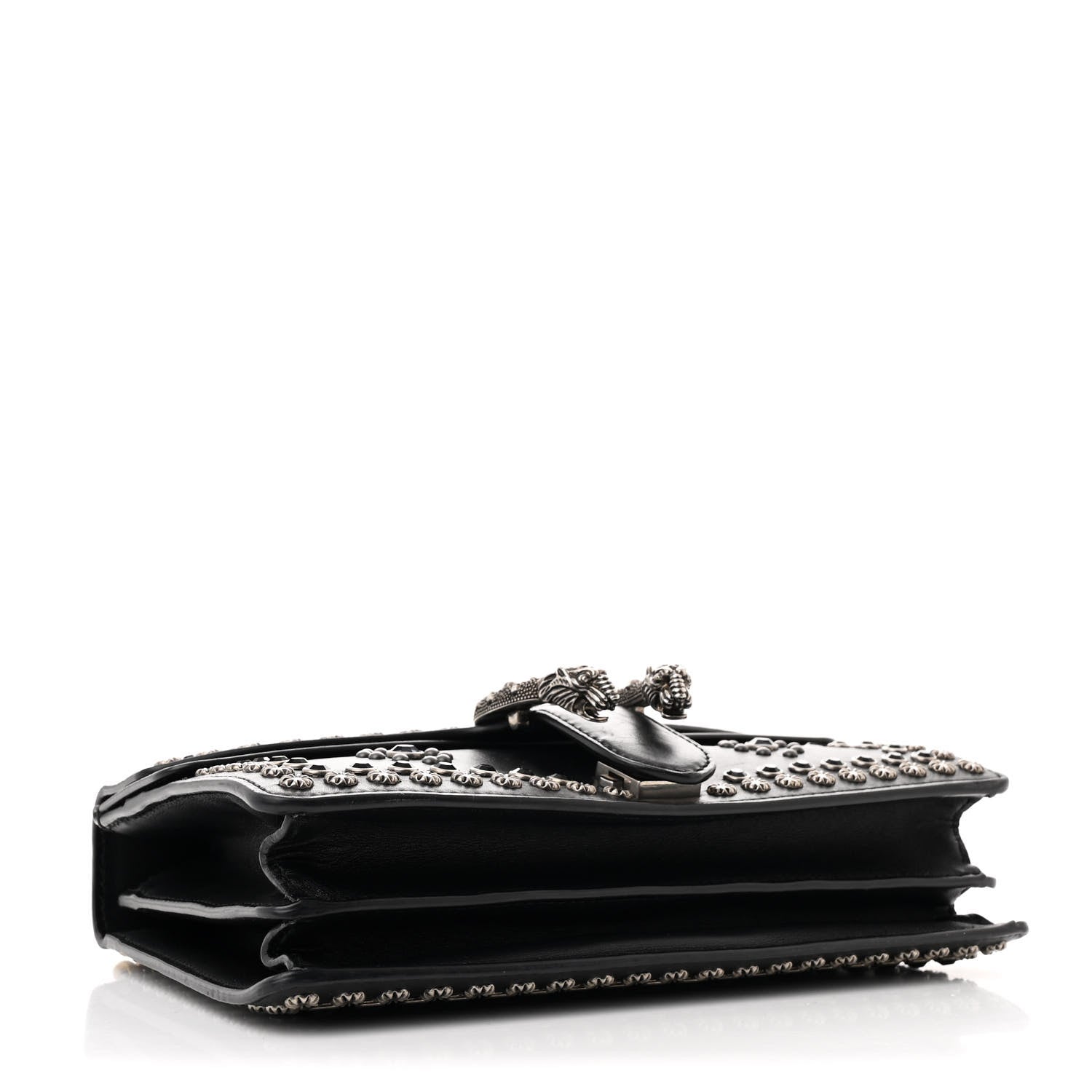 Calfskin Studded Small Dionysus Shoulder Bag Black