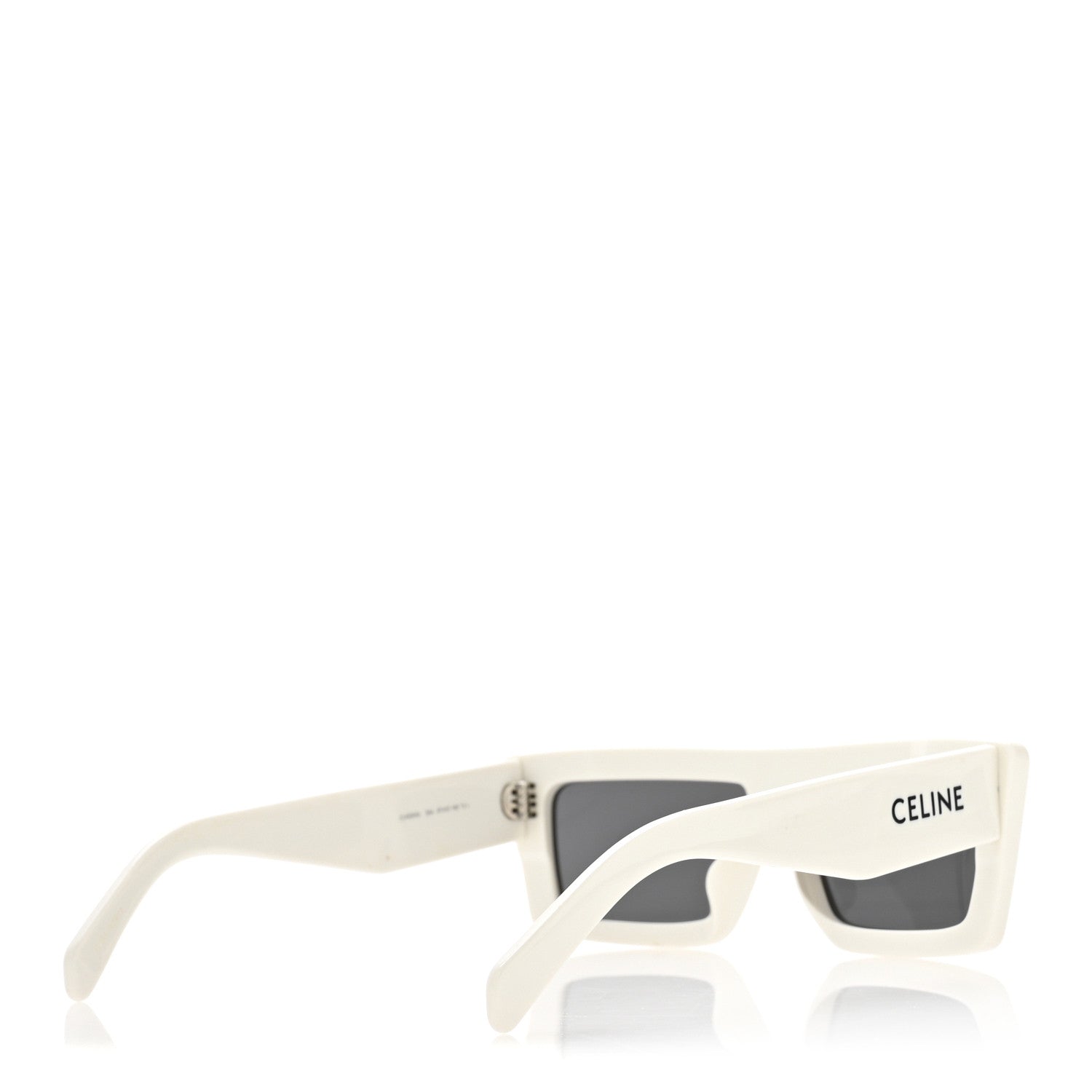 Acetate Monochroms Square Sunglasses CL40214U White