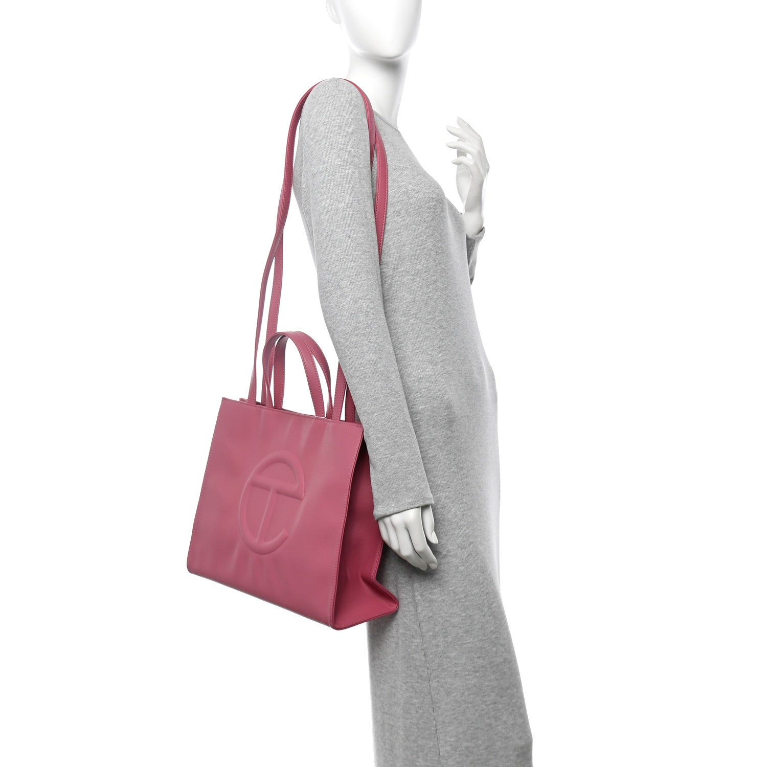 Vegan Leather Medium Shopping Bag Corned Beef