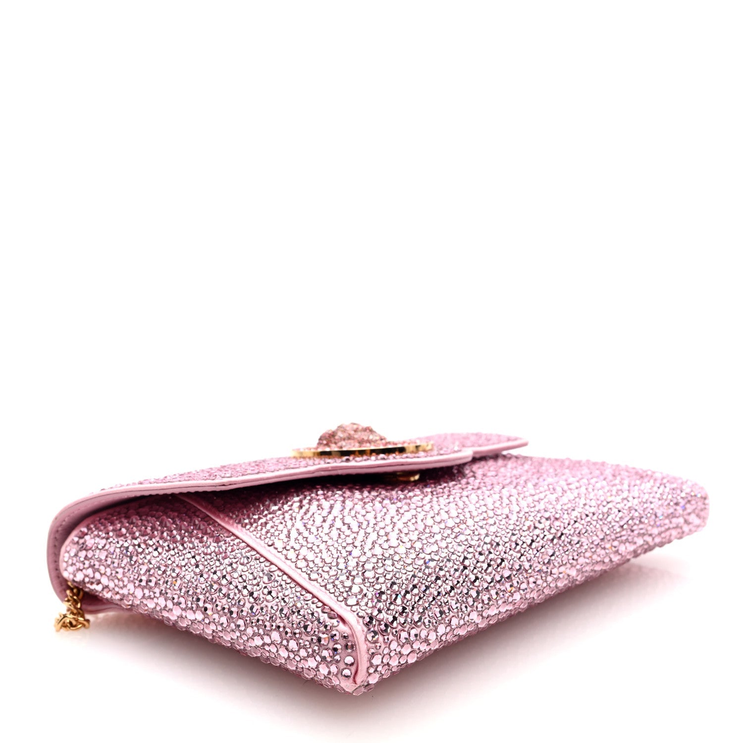 Crystal La Medusa Envelope Clutch Pink
