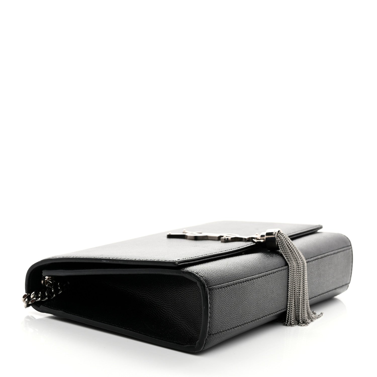 Grain De Poudre Medium Classic Monogram Kate Tassel Satchel Black