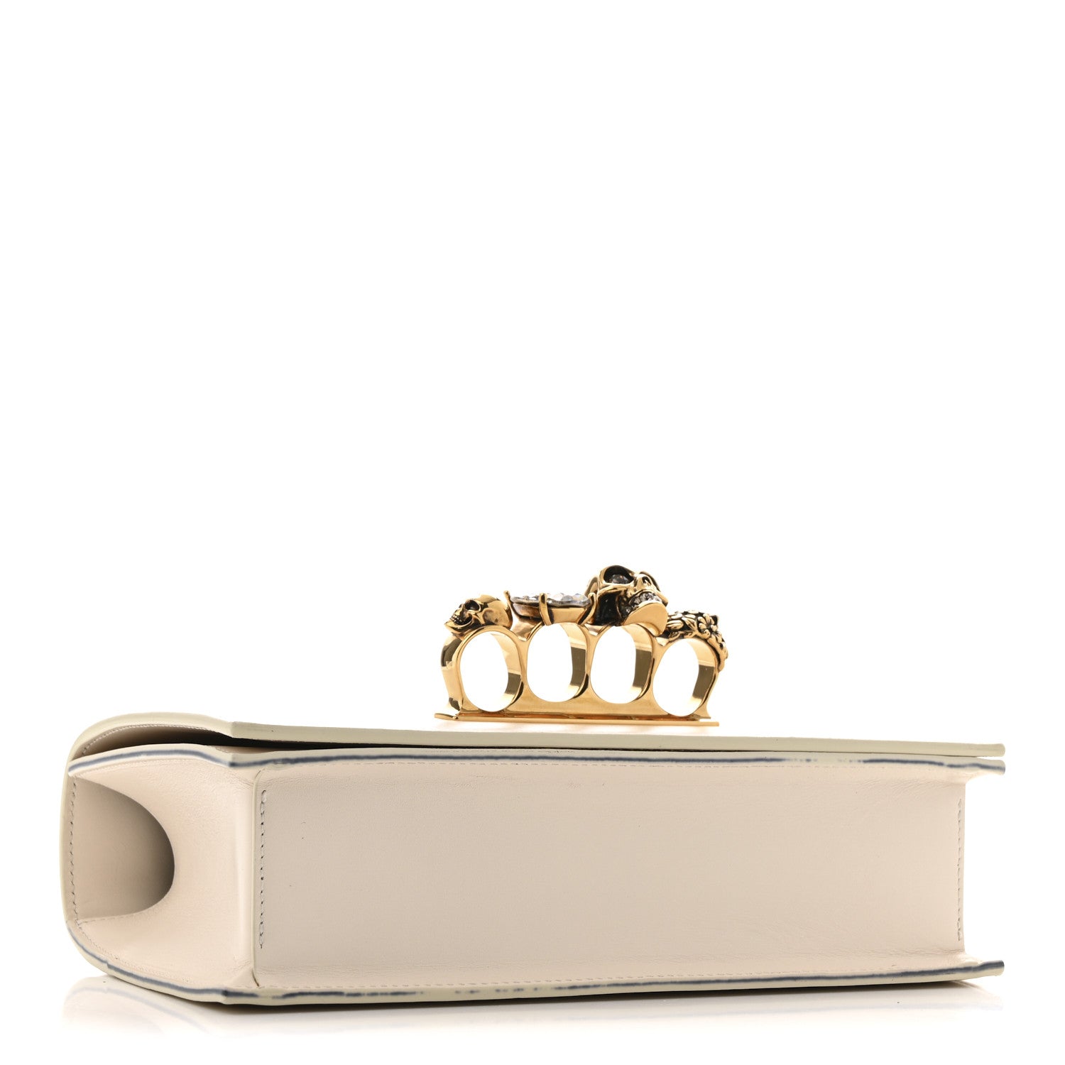 Calfskin Knuckle Crossbody White